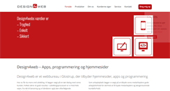 Desktop Screenshot of design4web.dk