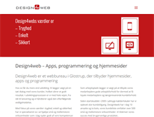 Tablet Screenshot of design4web.dk