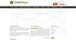 Desktop Screenshot of design4web.in