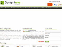 Tablet Screenshot of design4web.in